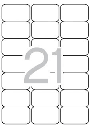 ETIQUETAS MULTI 3 04726 63.5X38.1 MM. 10