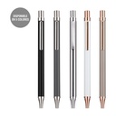 BOLIGRAFO MR11598 METÁLICO CLIC PLATA 