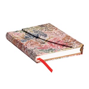 CUADERNO PAPERBLANKS PB7229-4 TAPA DURA MINI ANÉMONAS RAYADO 