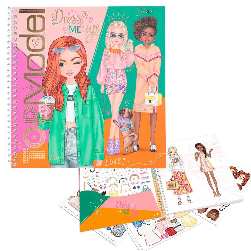 TOPModel 0012288 CUADERNO CON CALCOMANÍAS DRESS ME UP