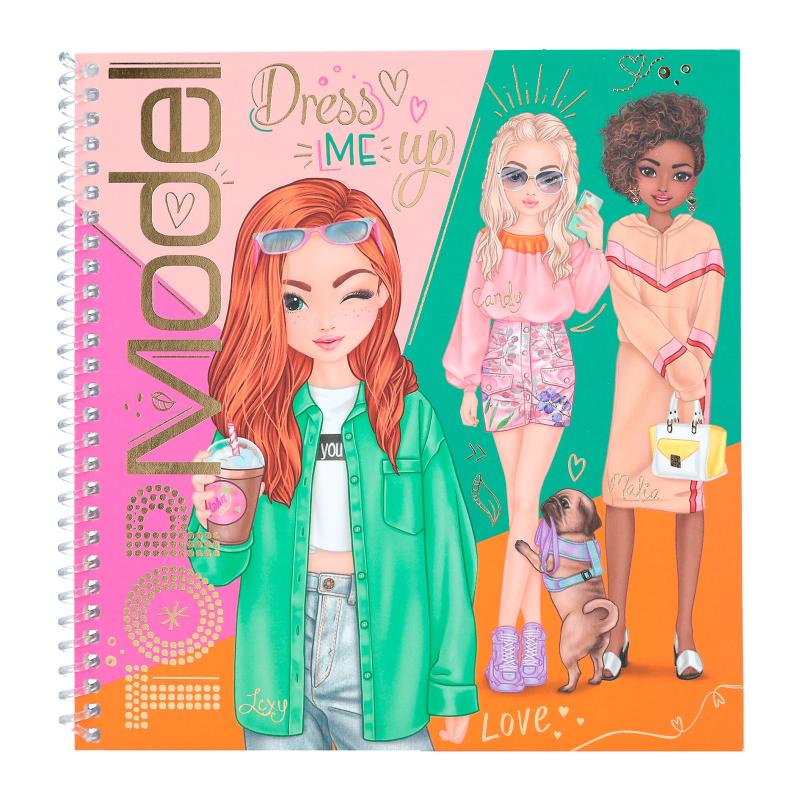 TOPModel 0012288 CUADERNO CON CALCOMANÍAS DRESS ME UP