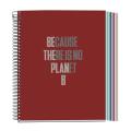 CUADERNO MR6148 NB4 A5 120 CL.RECIC.VERMELL ECOALF