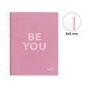 CUADERNO MR46885 NB1 A4 80 CLA 90G BE ECO ROSA