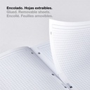 RECAMBIO MR7421 NOTEBOOK 1 A4 100h 70gr 4 TALADROS CUADRIC.5x5 AZUL