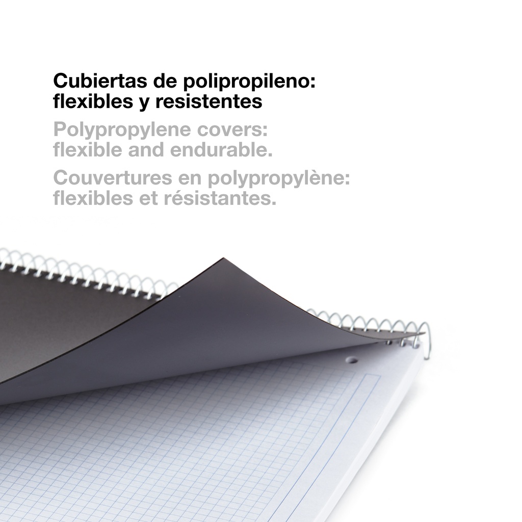 CUADERNO MR2827  6 micro.tapa PP A5 150h CUADRIC.5x5 NEGRO