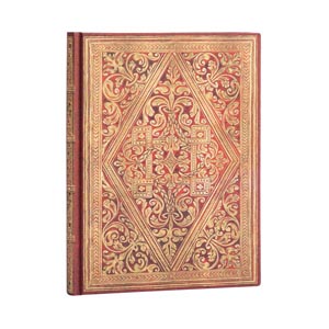 CUADERNO PAPERBLANKS PB7239-3 TAPA DURA ULTRA SENDA DORADA RAYADO 