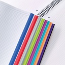 CUADERNO MR42007 NOTEBOOK 8 micro.tapa PP A5 200h 70g CUADRIC.5x5 NEGRO