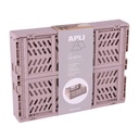 PACK 4 CAJAS 19556 PLEGADAS Y APILABLES 29X21X12 MM. BEIGE