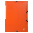 CARPETA EXACOMPTA 55840E CON GOMAS 3 SOLAPAS POLIPROPILENO OPAK  COLORES SURTIDOS