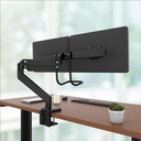 BRAZO FELLOWES 9909301  MONITOR DUAL EPPA CON TRAVESAÑO  NEGRO