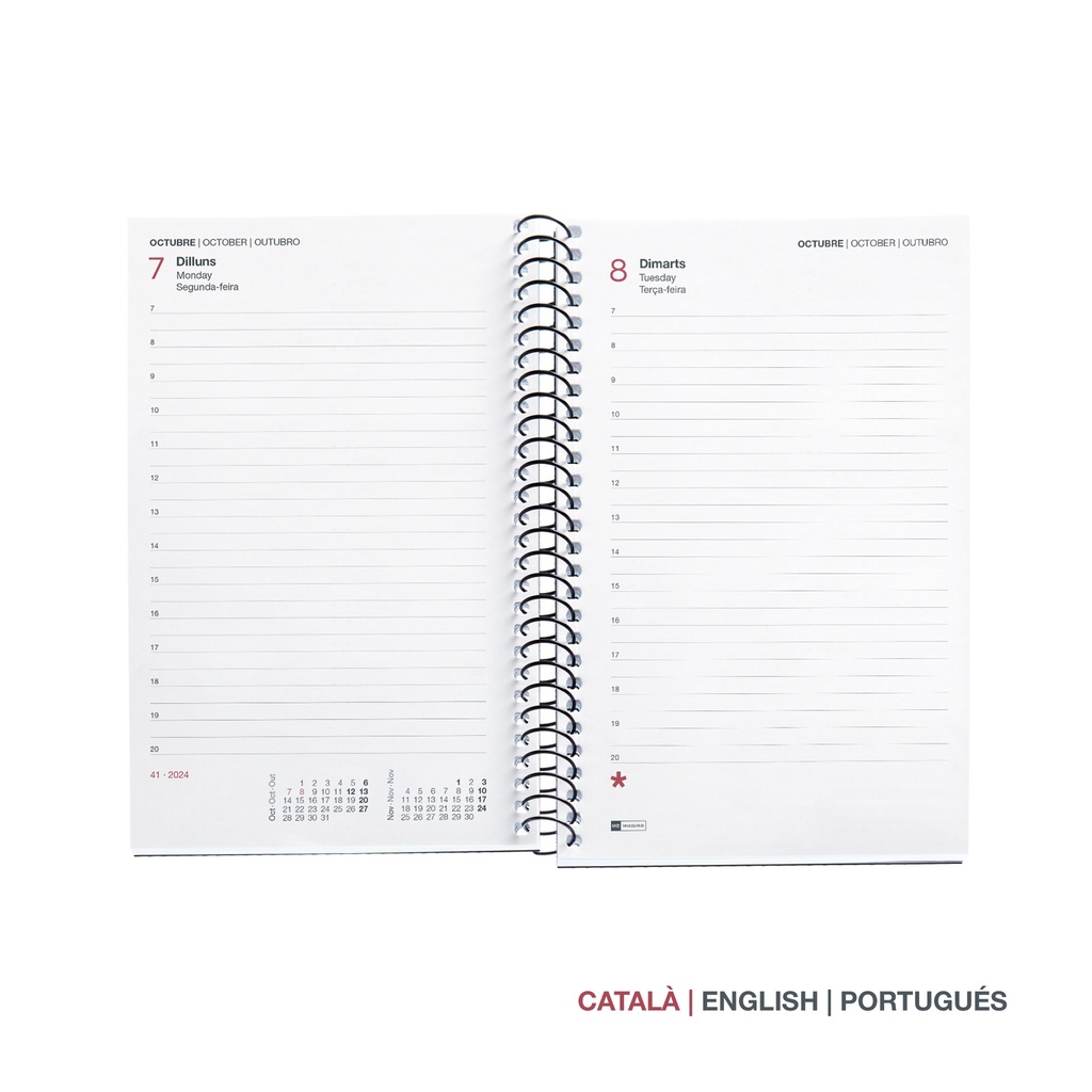 AGENDA MR38818 ESPIRALACTIVA D/P-CAT PP CITY NEGRO25
