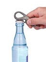 LLAVERO TROIKA KR23-08/GM  ABREBOTELLAS, GUNMETAL 2 ANILLAS PARA  ORGANIZAR LLAVES