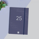 AGENDA FINOCAM 741511025 ESPIRAL YEAR E40 SVH 2025 AZUL CAT+