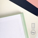 CUADERNO MILAN 57153E80SNCGR TAPA DURA A5 CON ESPIRAL 80 H. PAPEL CUADRICULA DE 95 GR. COLECCION 430 SINCE 1918 VERDE