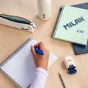 CUADERNO MILAN 57151E80B TAPA DURA A5 CON ESPIRAL 80 H. PAPEL BLANCO DE 95 GR. COLECCION 430 SINCE 1918 AZUL