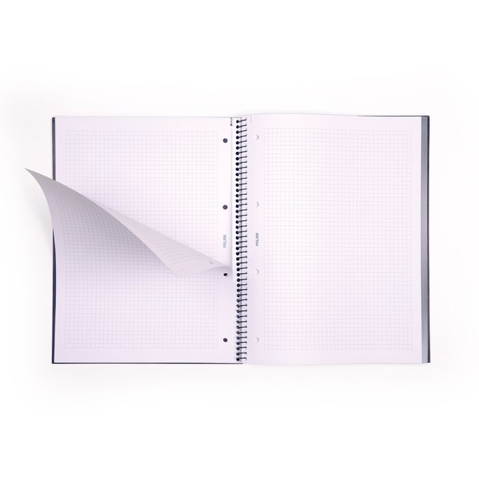 CUADERNO MILAN 57143E80GR ESPIRAL CUADRICULA A4 80 H. VERDE