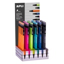 EXPOSITOR APLI 17878 PORTAMINAS 0,7MM COLOR  SURTIDO 24U