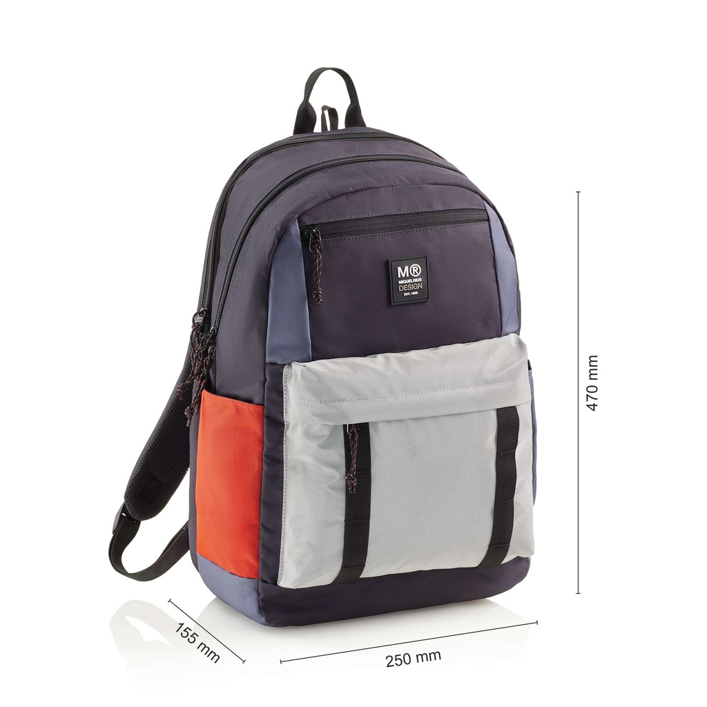 MOCHILA MR19336 TRIPLE AMSTERDAM RECICL RIDER BLUE