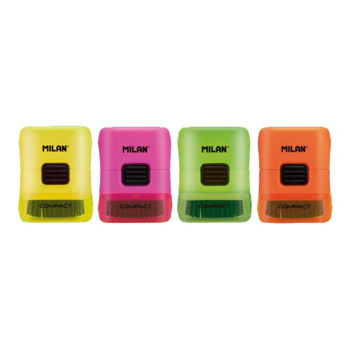 GOMA MILAN 4901116 ERASER&BRUSH COMPACT FLUO 