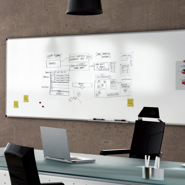 PIZARRA ROCADA 6504 VITRIFICADA BLANCA 120X90CM PERFIL ALUMINIO