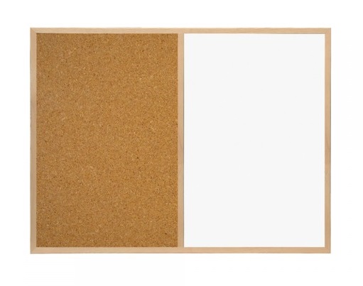 PIZARRA ROCADA 6120V19 COMBO: MITAD CORCHO NATURAL - MITAD MELAMINA 60X40CM (PACK 10)