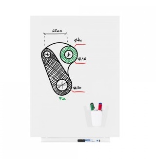 PIZARRA ROCADA 6419R SKINWHITEBOARD 55X75CM BLANCA LACADA