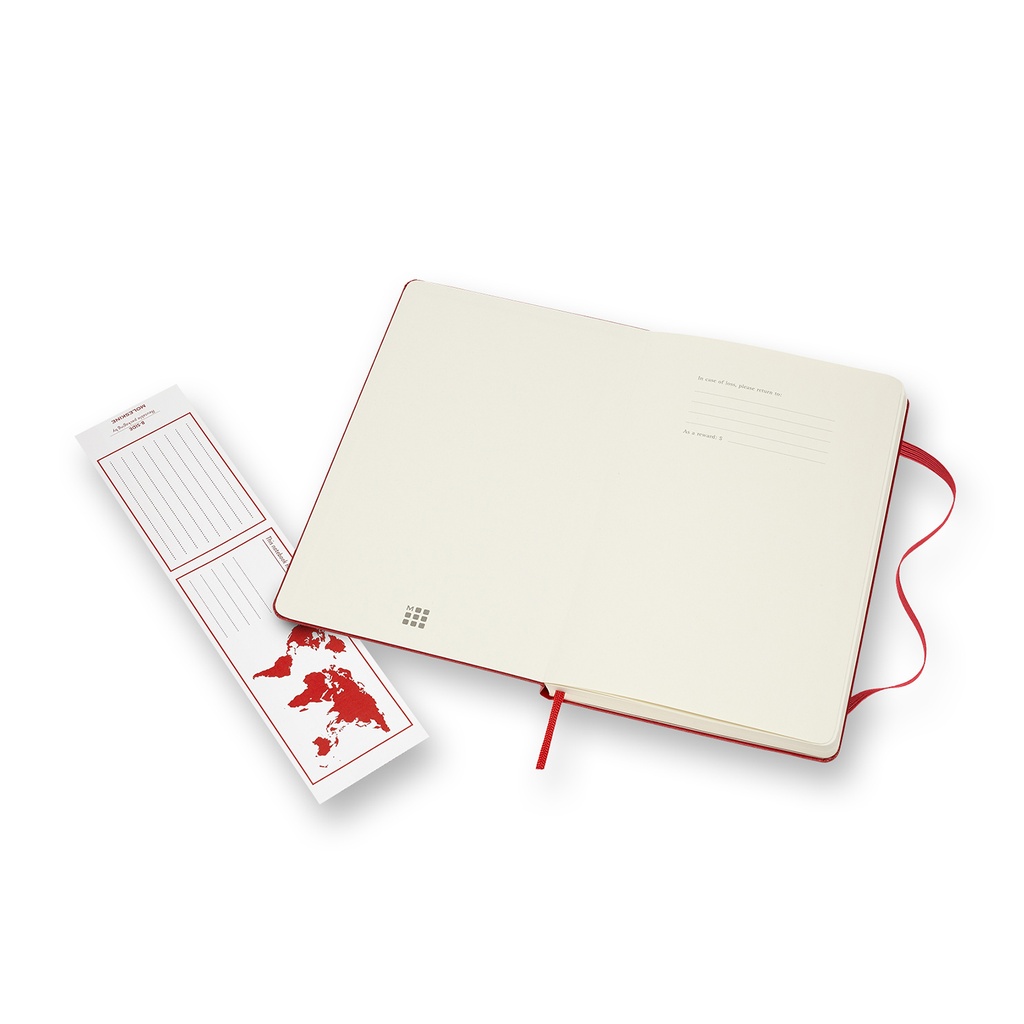 LIBRETA MOLESKINE 0011602 QP062R CLASICA TAPA DURA ROJA L LISA