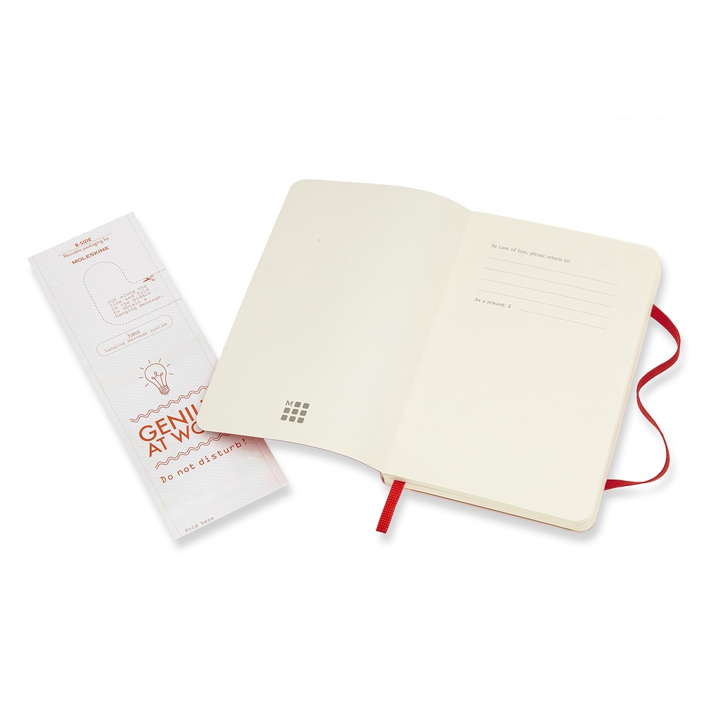 LIBRETA MOLESKINE 0012120 QP613F2 CLASICA TAPA BLANDA ROJO ESCARLATA P LISA