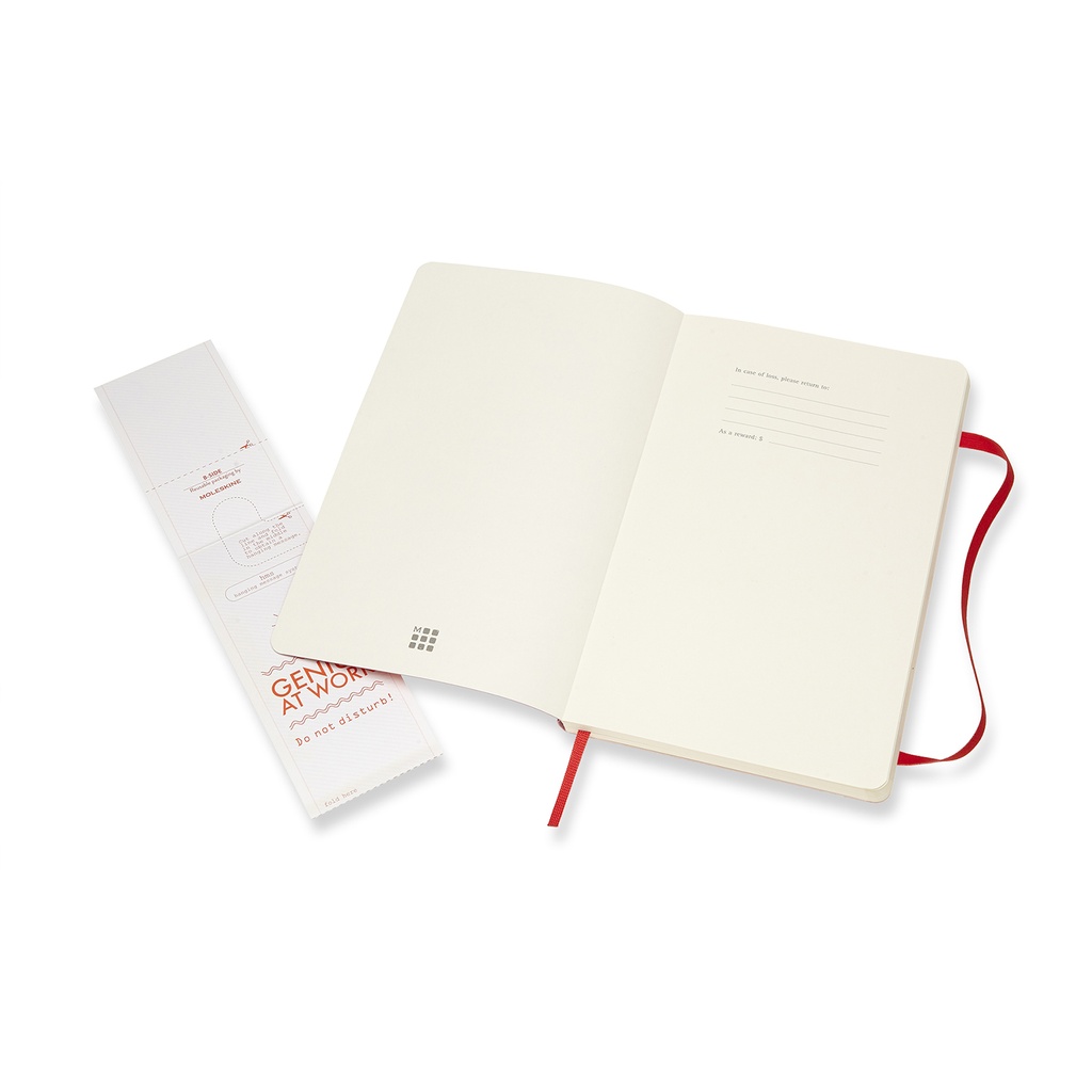 LIBRETA MOLESKINE 0012124 QP618F2 CLASICA TAPA BLANDA ROJO ESCARLATA P LISA