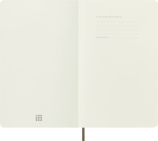 LIBRETA MOLESKINE 0012331 QP618P14 CLASICA TAPA BLANDA MARRÓN TIERRA L LISA