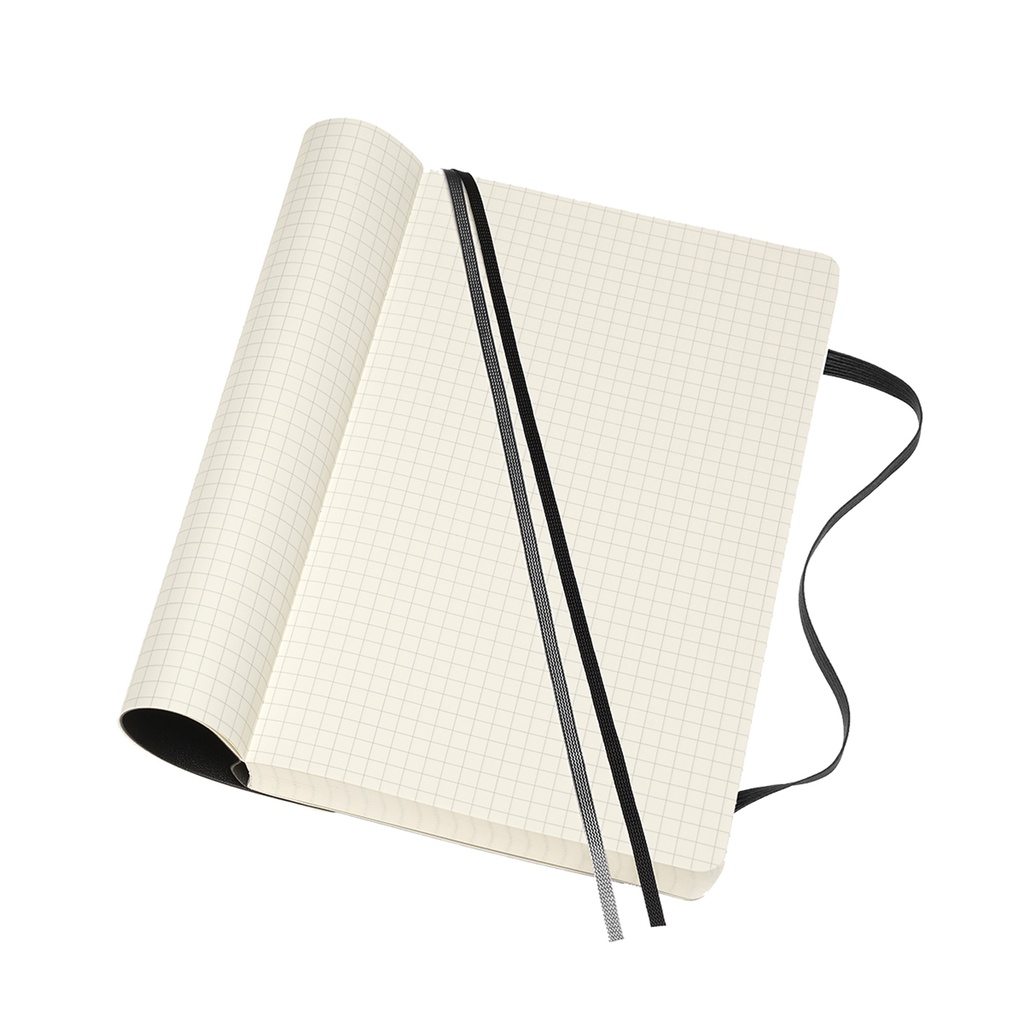 LIBRETA MOLESKINE 0012681 QP617EXP CLASICA MAYOR GROSOR NEGRA L CUADRICULADA TAPA BLANDA