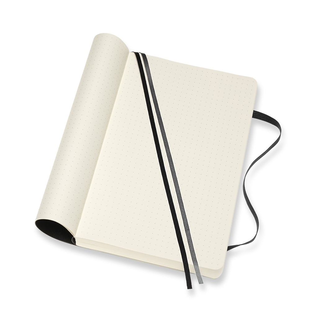 LIBRETA MOLESKINE 0012682 QP619EXP CLASICA MAYOR GROSOR NEGRA L PUNTEADA TAPA BLANDA