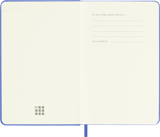 LIBRETA MOLESKINE 0013165 QP012B42 CLASICA TAPA DURA AZUL HORTENSIA P LISA