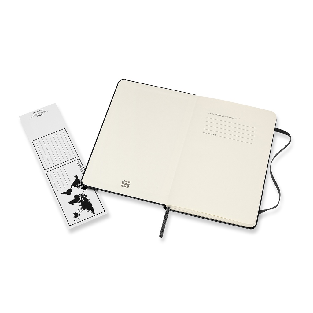 LIBRETA MOLESKINE 0012683 QP050 CLASICA TAPA DURA NEGRA M RAYAS