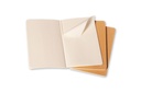 LIBRETAS MOLESKINE 0014004 QP411 CAHIER MARRÓN KRAFT POCKET 9X14 CM.RAYAS (SET DE 3)