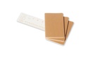 LIBRETAS MOLESKINE 0014004 QP411 CAHIER MARRÓN KRAFT POCKET 9X14 CM.RAYAS (SET DE 3)