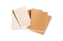 LIBRETAS MOLESKINE 0014004 QP411 CAHIER MARRÓN KRAFT POCKET 9X14 CM.RAYAS (SET DE 3)