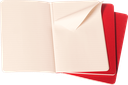 LIBRETAS MOLESKINE 0014007 CH111 CAHIER ROJO ARANDANO POCKET 9X14 CM.RAYAS (SET DE 3)