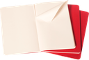 LIBRETAS MOLESKINE 0014009 CH113 CAHIER ROJO ARANDANO POCKET 9X14 CM.LISAS (SET DE 3)
