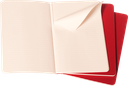 LIBRETAS MOLESKINE 0014107 CH116 CAHIER ROJO ARANDANO LARGE 13X21 CM.RAYAS (SET DE 3)
