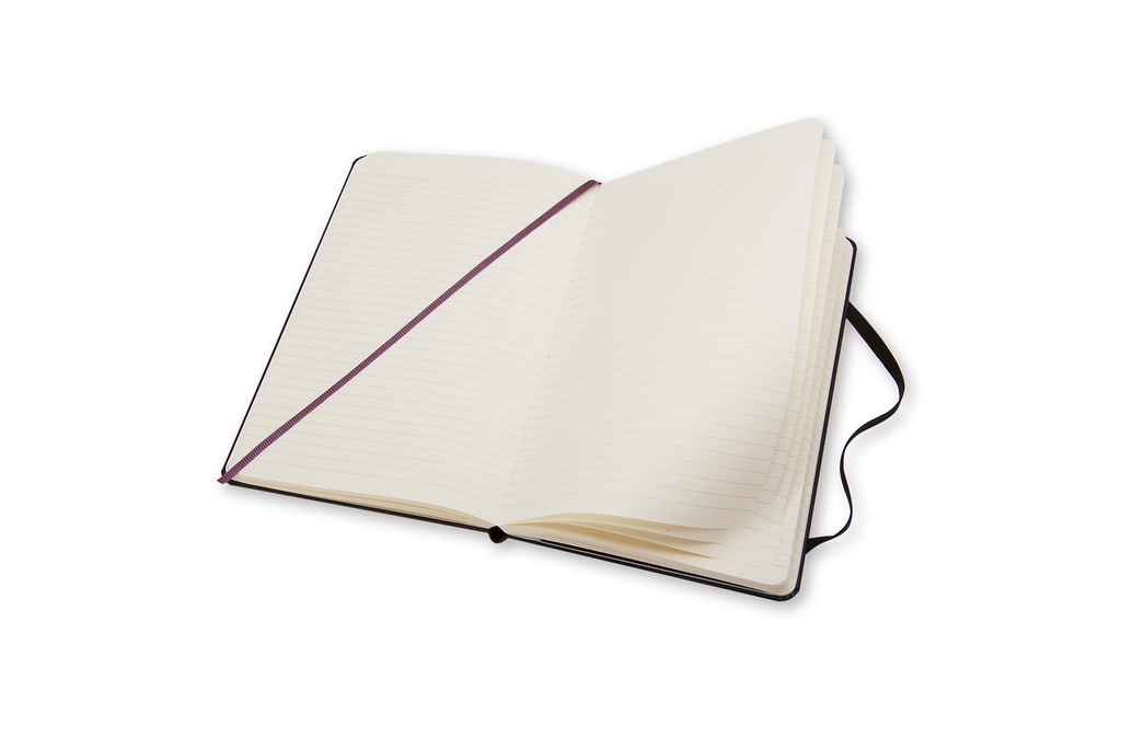 LIBRETA MOLESKINE 0011501 QP060 CLASICA TAPA DURA NEGRA LARGE 13X21 CM.RAYAS