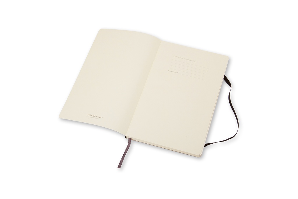 LIBRETA MOLESKINE 0012003 QP613 CLASICA TAPA BLANDA NEGRA POCKET 9X14 CM.LISA