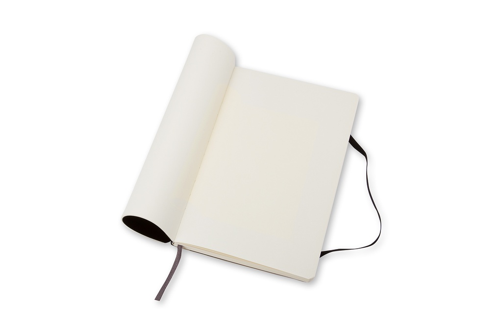 LIBRETA MOLESKINE 0012503 QP618 CLASICA TAPA BLANDA NEGRA LARGE 13X21 CM.LISA