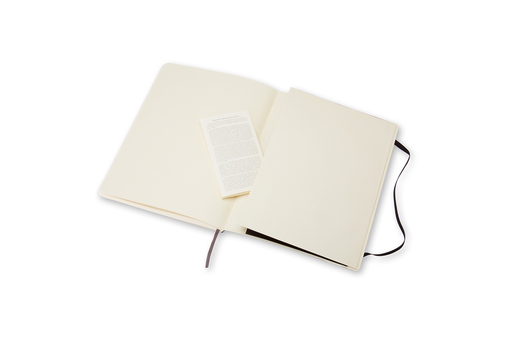 LIBRETA MOLESKINE 0012603 QP623 CLASICA TAPA BLANDA NEGRA XL 19X24 CM,.LISA