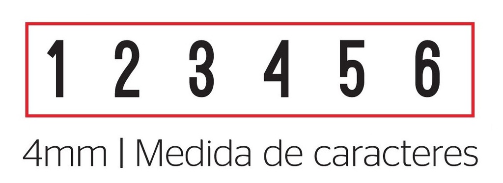 SELLO NUMERADOR 124846 TRODAT PRINTY 4MM 6 BANDAS