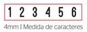SELLO NUMERADOR 124846 TRODAT PRINTY 4MM 6 BANDAS