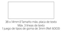 SELLO 124911TY TRODAT PRINTY TYPO IMPRENTILLA 38X14MM