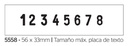 NUMERADOR 125558 TRODAT PROFESIONAL 56X33MM 8 BANDAS
