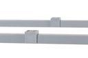 MESA DOBLE ROCADA 2204MD02 TOTAL 360X163 GRIS / GRIS