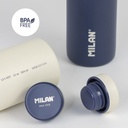 BOTELLA MILAN 643020B ISOTERM. ACERO INOX 591 ml. AZUL